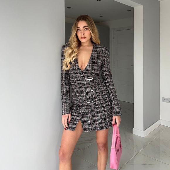 Flash sale🔥🔥Zara tweed blazer dress bloggers fav - Picture 7 of 16
